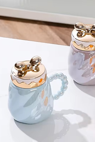 Blue Ceramic Mug by IZZHAAR