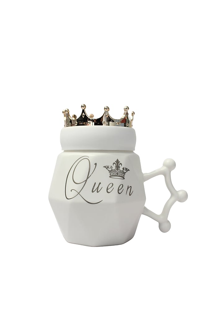 White Ceramic Mug by IZZHAAR at Pernia's Pop Up Shop