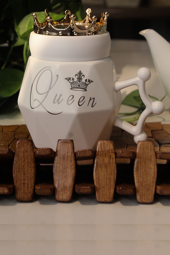 White Ceramic Mug by IZZHAAR at Pernia's Pop Up Shop
