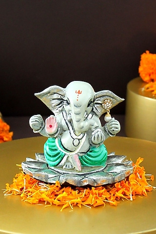 Multi-Colored Resin Ganesha Idol by IZZHAAR