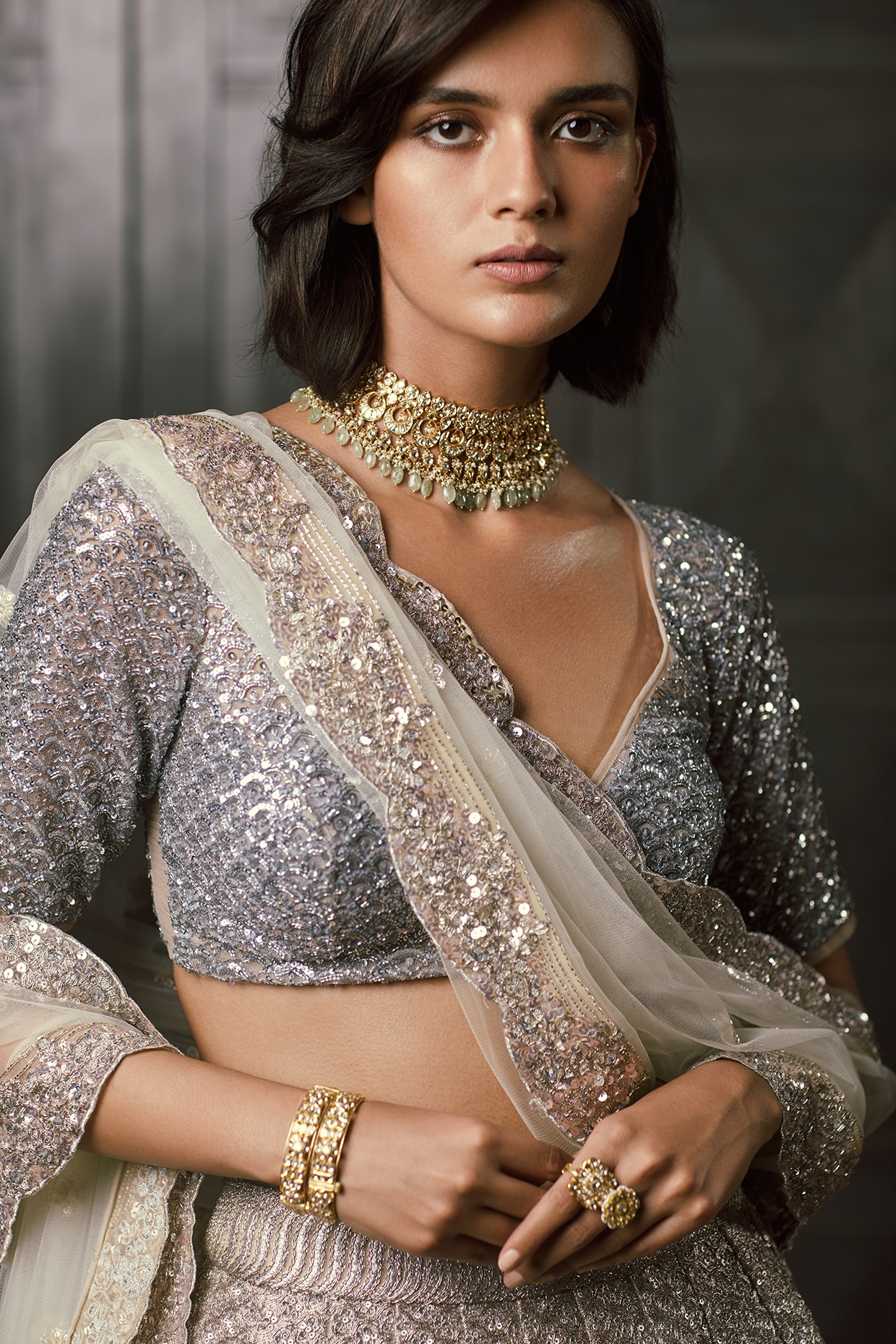 20 Bridal Silver Lehengas That Will Make You Fall In Love With The Color! |  Bridal lehenga collection, Bridal, Wedding outfit