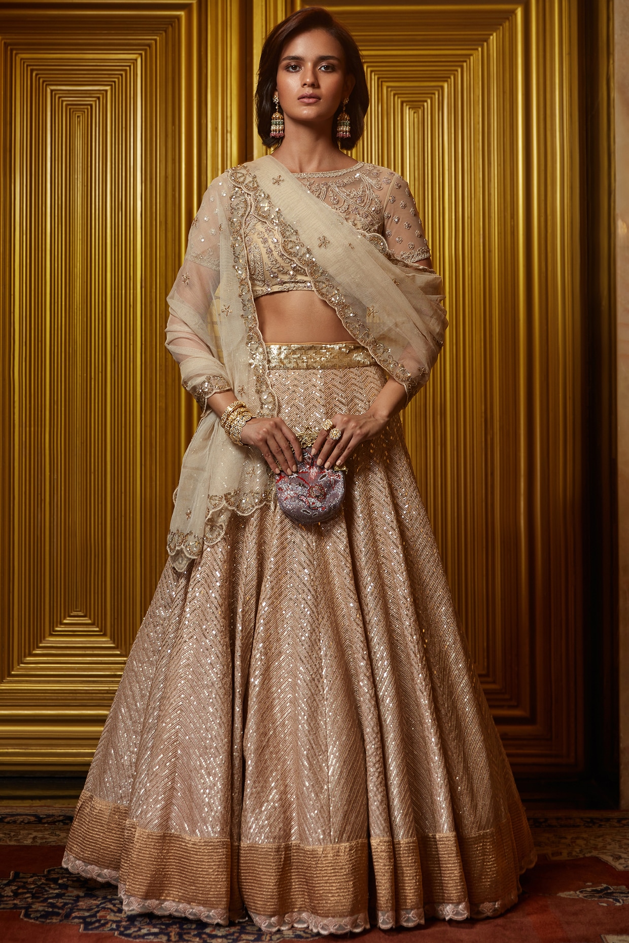 Stunning Olive Color Silk Readymade Lehenga Choli For Unforgettable Wedding  Moments