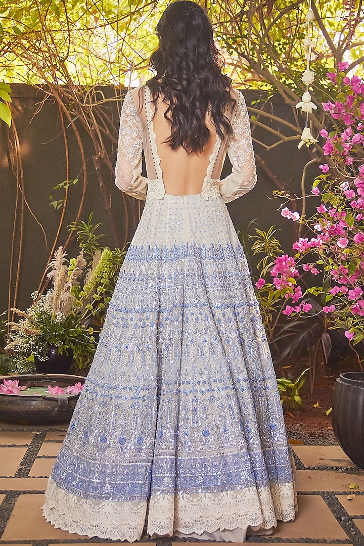 aegean blue bridesmaid dress