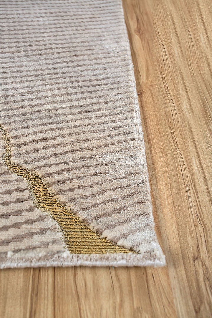 White Sand & Marble Bamboo Silk Area Rug by Jaipur Rugs at Pernia's Pop Up Shop