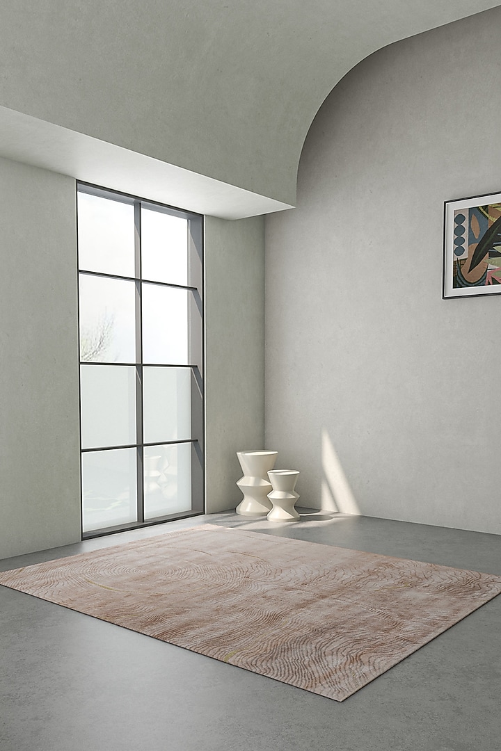 Light Coffee & Natural Beige Bamboo Silk Area Rug by Jaipur Rugs at Pernia's Pop Up Shop