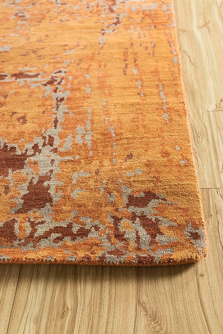 Red Orange Wool Rug by Jaipur Rugs at Pernia's Pop Up Shop