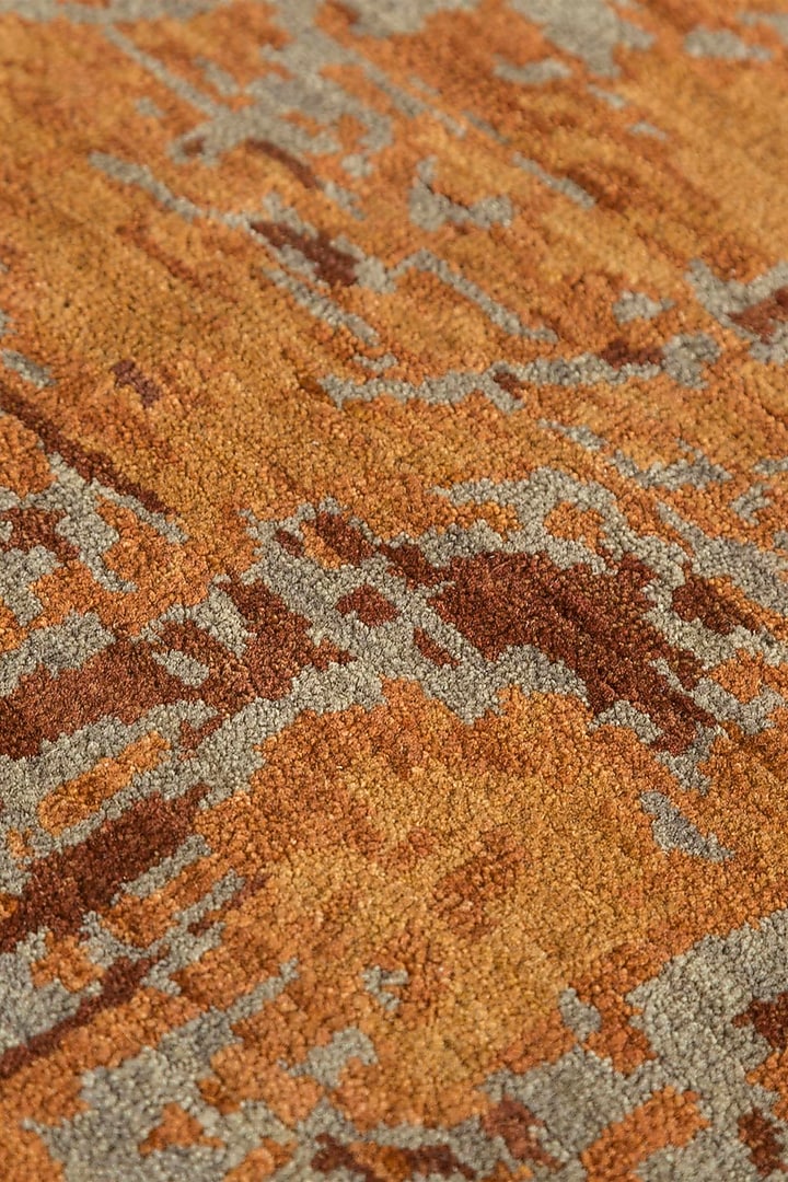 Red Orange Wool Rug by Jaipur Rugs at Pernia's Pop Up Shop