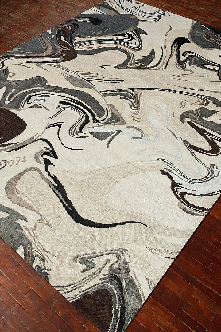 White & Liquorice Wool Area Rug by Jaipur Rugs at Pernia's Pop Up Shop