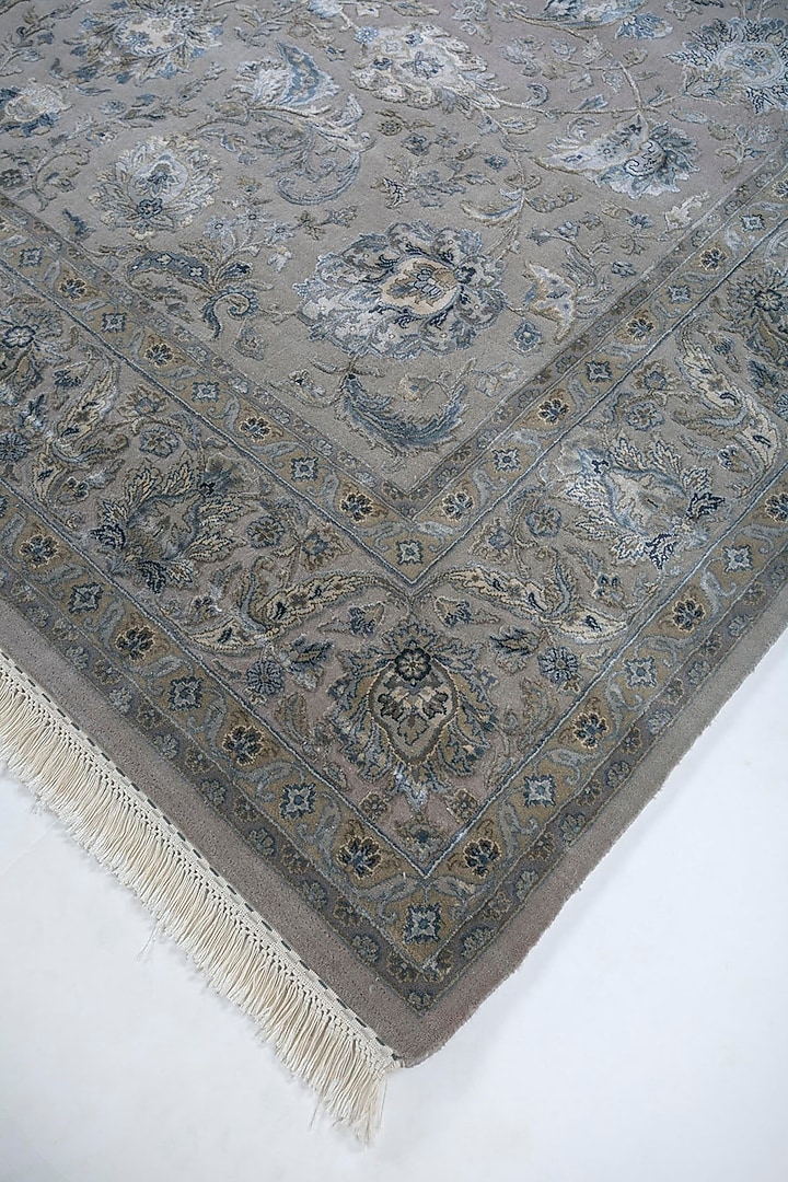 Crystal Grey & China Blue Wool Area Rug by Jaipur Rugs at Pernia's Pop Up Shop