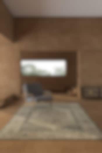 Frost Grey Wool Medallion Printed Area Rug by Jaipur Rugs at Pernia's Pop Up Shop