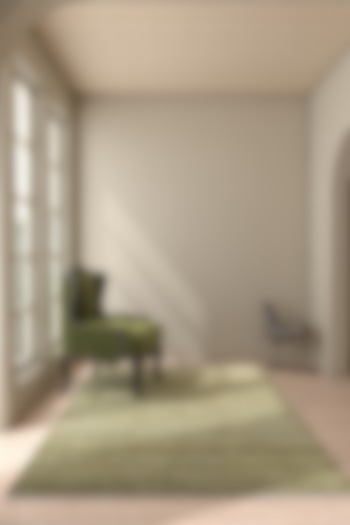 Leaf Green Wool Distressed Printed Area Rug by Jaipur Rugs at Pernia's Pop Up Shop