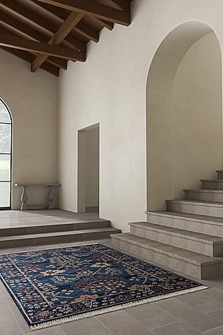 Blue Hand Knotted Wool Rugs by Jaipur Rugs
