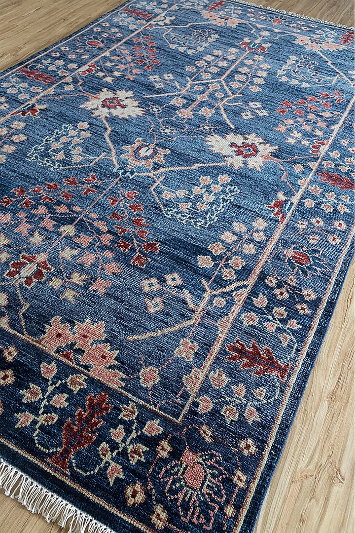 Blue Hand Knotted Wool Rugs by Jaipur Rugs at Pernia's Pop Up Shop