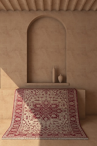 Vintage Claret Hand Knotted Wool Rugs by Jaipur Rugs