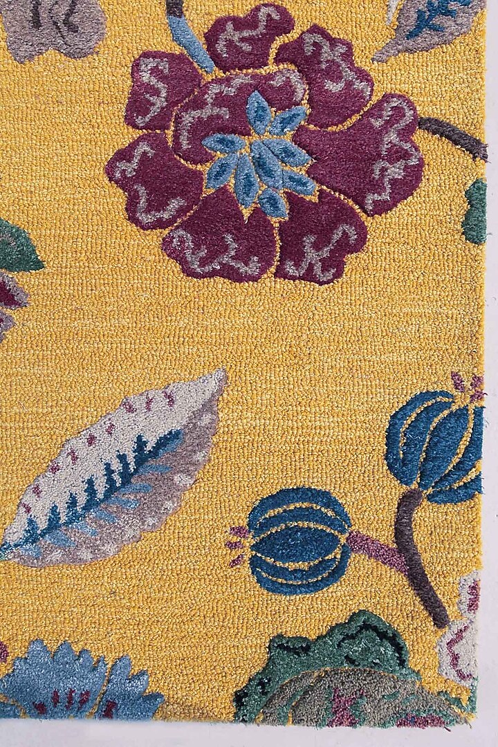 Mango & Soft Coral Wool Rug by Jaipur Rugs at Pernia's Pop Up Shop