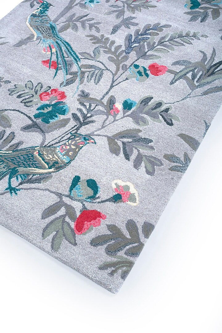 Antique White & Warm Red Wool Rug by Jaipur Rugs at Pernia's Pop Up Shop