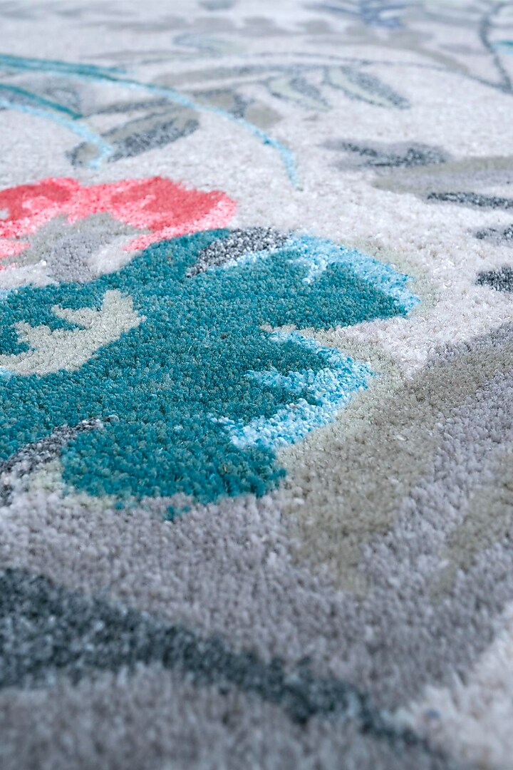 Antique White & Warm Red Wool Rug by Jaipur Rugs at Pernia's Pop Up Shop