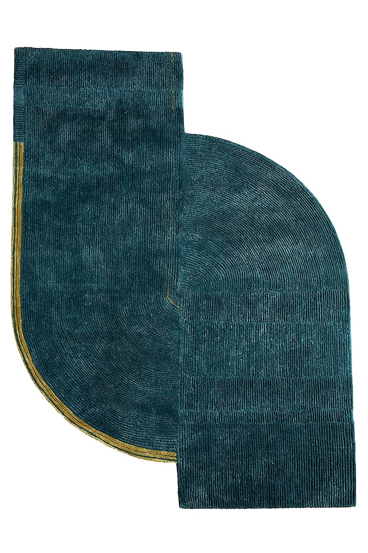 Peacock Blue & Capri Wool Rug by Jaipur Rugs