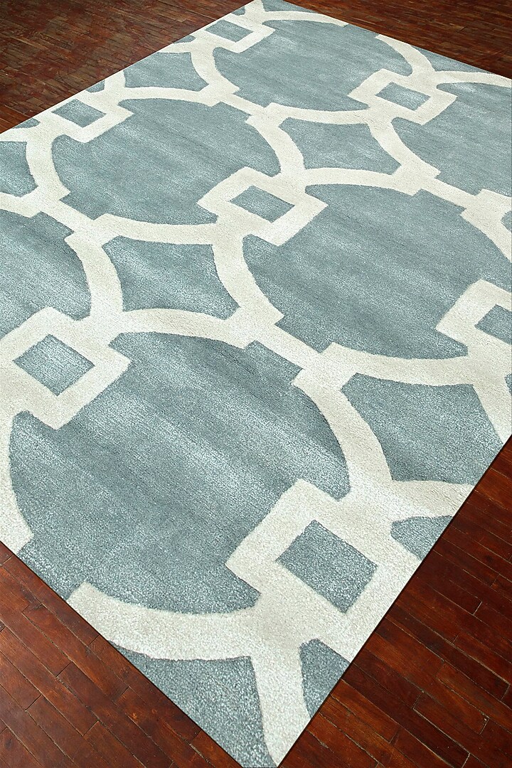 Blue Haze & White Wool Rug by Jaipur Rugs at Pernia's Pop Up Shop