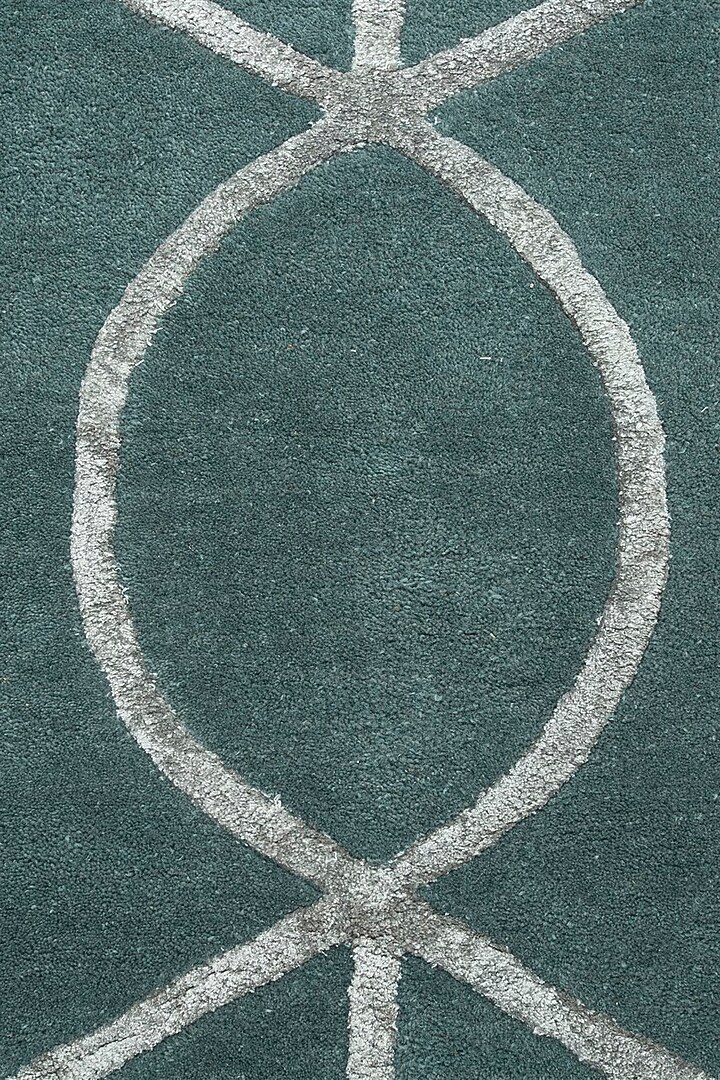 Seaside Blue & Medium Grey Wool Rug by Jaipur Rugs at Pernia's Pop Up Shop