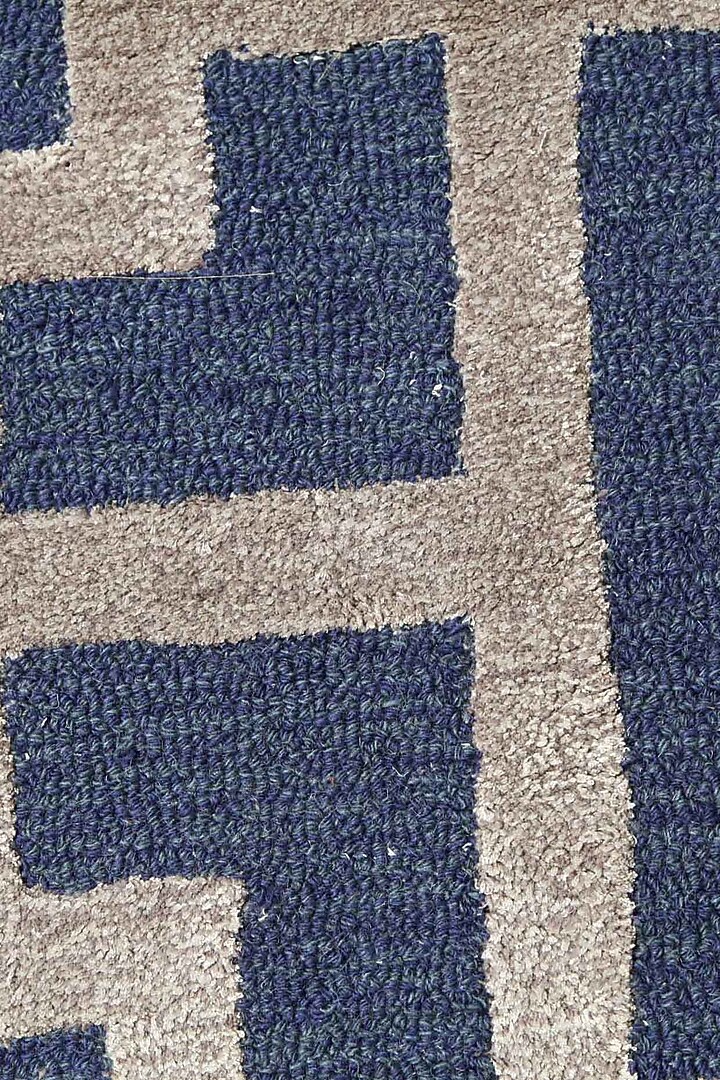 Deep Navy & Dark Grey Wool Rug by Jaipur Rugs at Pernia's Pop Up Shop