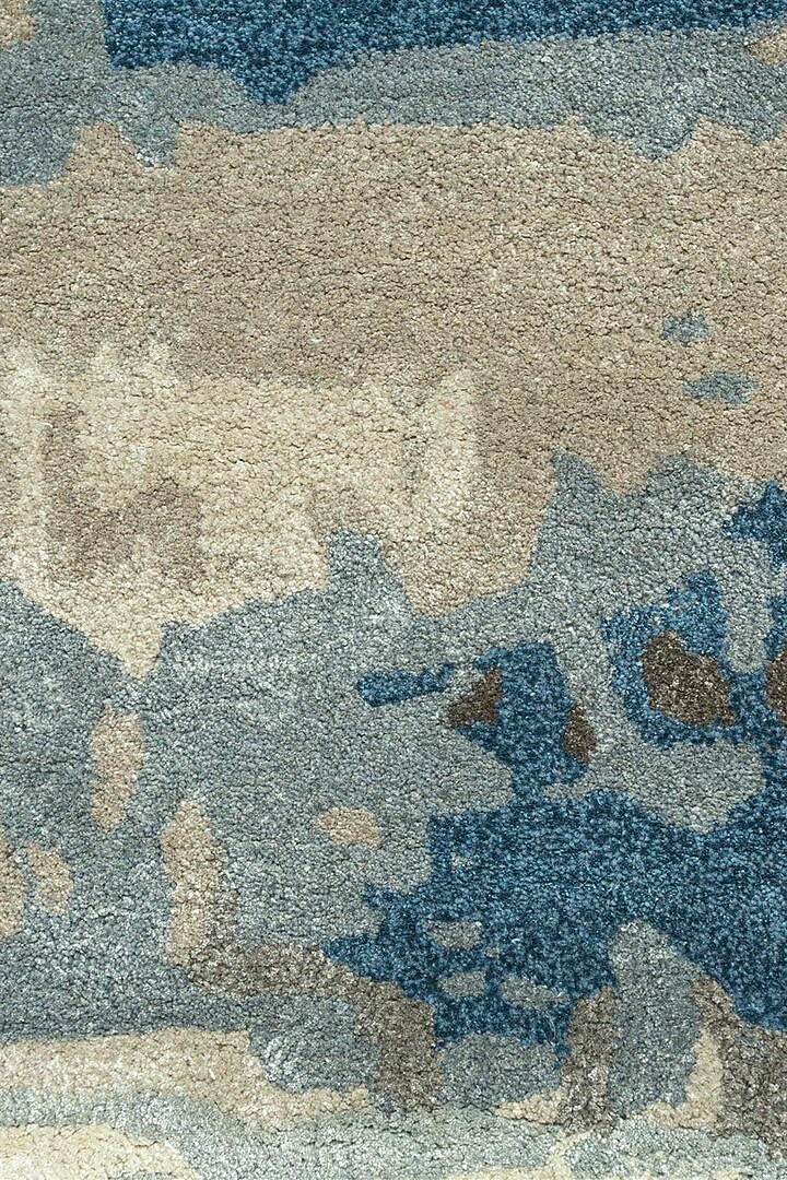 Ashwood & Ensign Blue Wool Rug by Jaipur Rugs at Pernia's Pop Up Shop