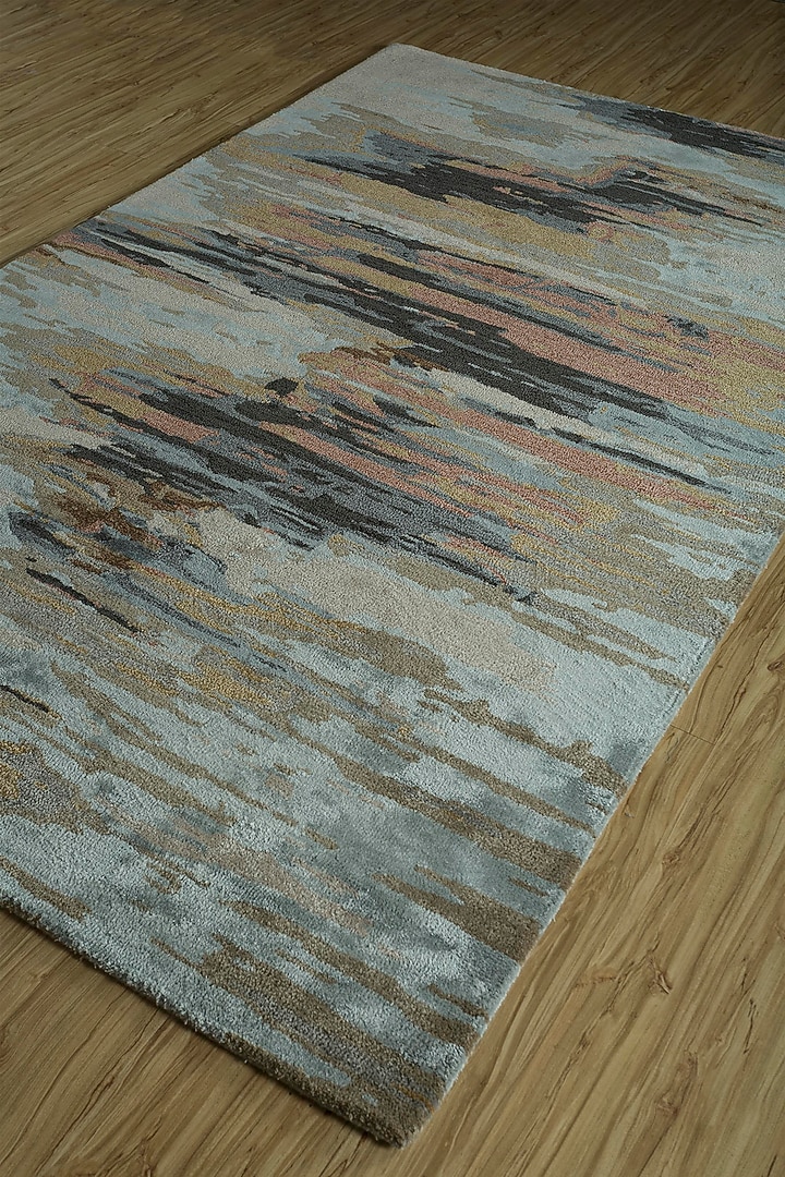 Dark Ivory & Amber Gold Wool Rug by Jaipur Rugs at Pernia's Pop Up Shop