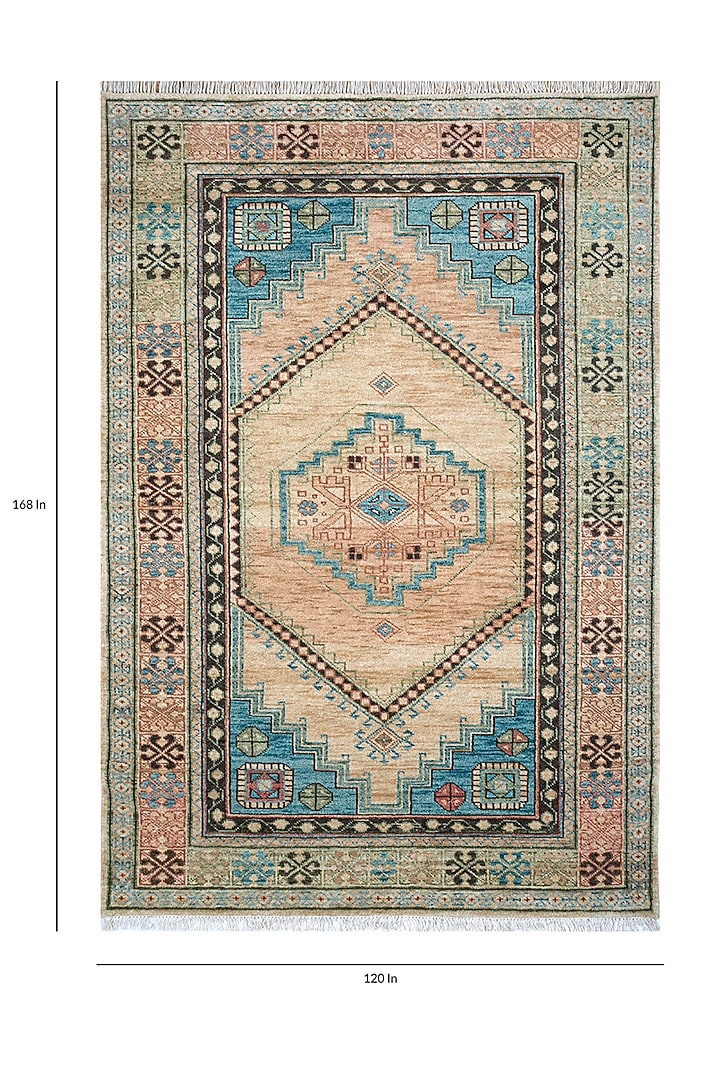 Light Camel Hand Knotted Wool Rug by Jaipur Rugs at Pernia's Pop Up Shop