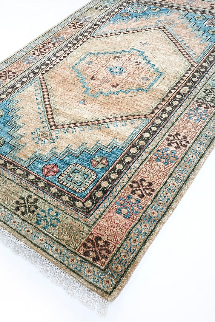 Light Camel Hand Knotted Wool Rug by Jaipur Rugs at Pernia's Pop Up Shop