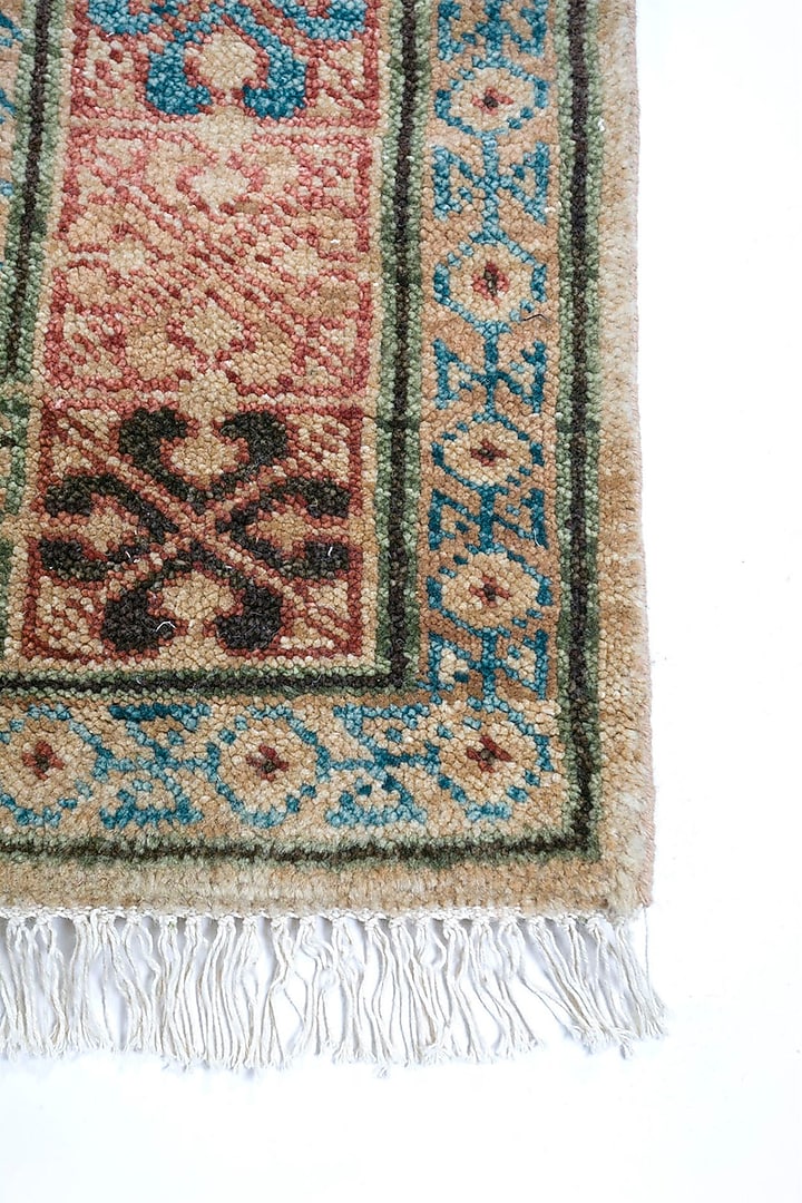 Light Camel Hand Knotted Wool Rug by Jaipur Rugs at Pernia's Pop Up Shop