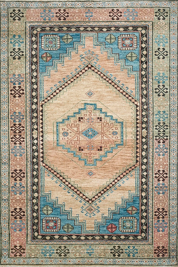 Light Camel Hand Knotted Wool Rug by Jaipur Rugs at Pernia's Pop Up Shop