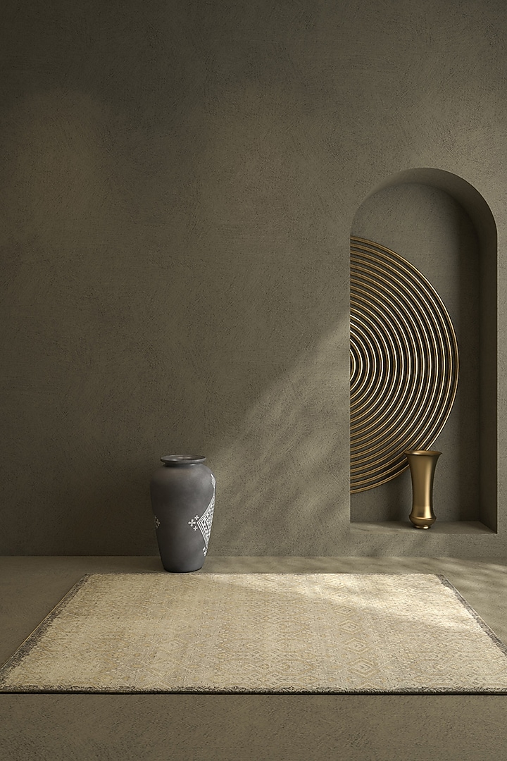 Classic Grey Hand Knotted Wool Rug by Jaipur Rugs at Pernia's Pop Up Shop