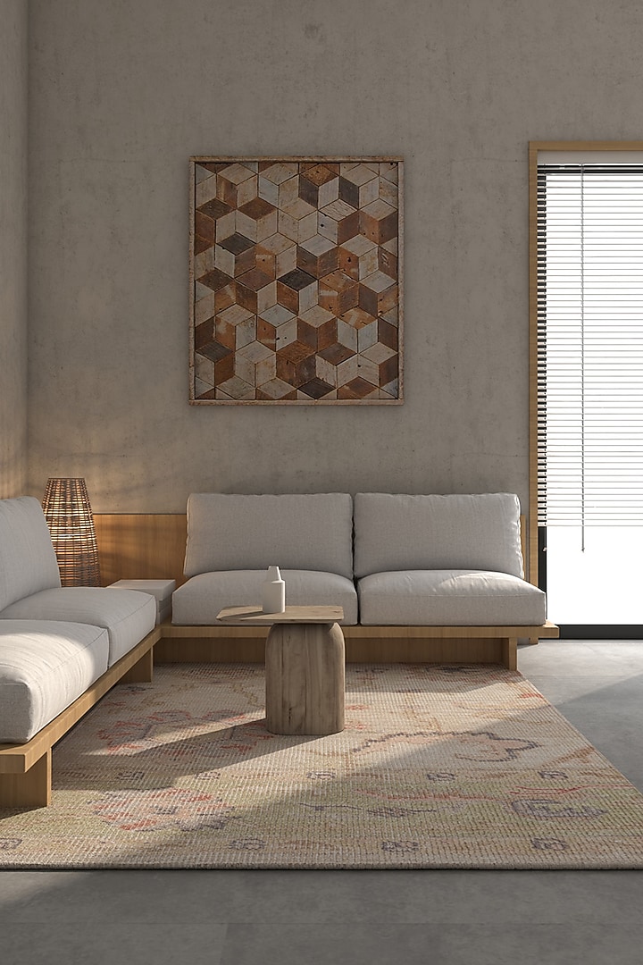 Light Beige Hand Knotted Wool Rug by Jaipur Rugs at Pernia's Pop Up Shop