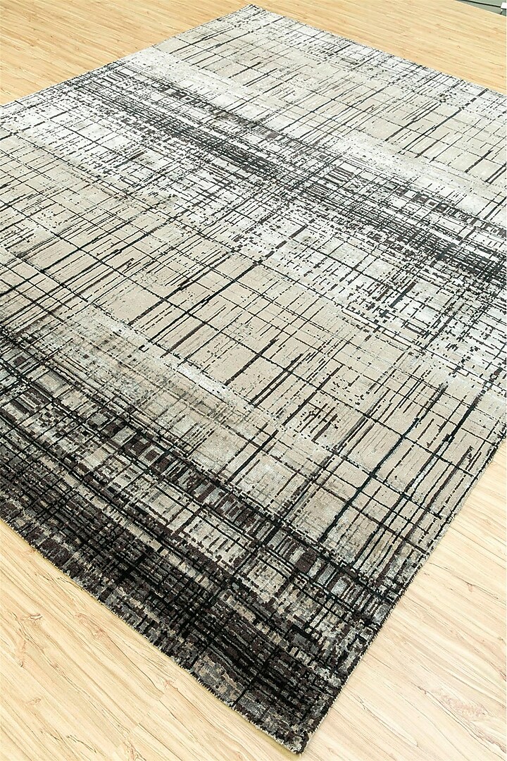 Classic Grey Wool Hand Knotted Rug by Jaipur Rugs at Pernia's Pop Up Shop