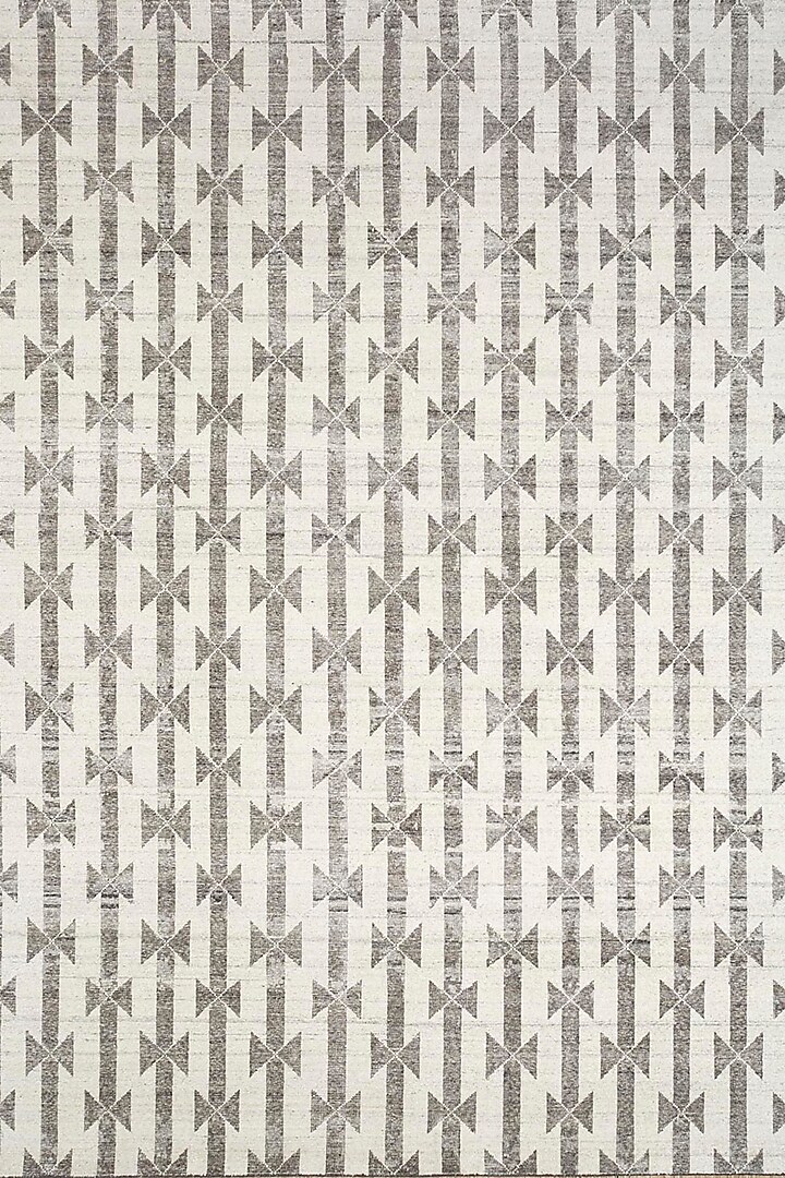 Undyed White Handknotted Wool Rug by Jaipur Rugs at Pernia's Pop Up Shop