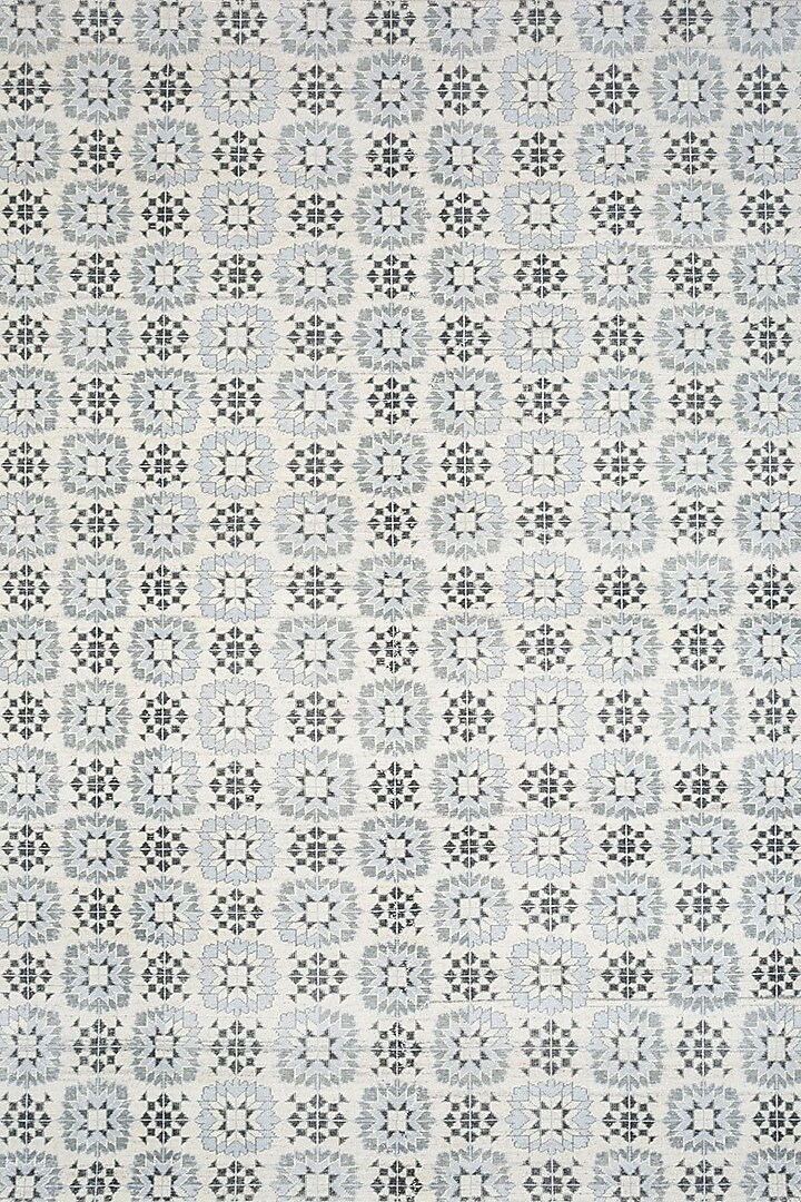 Undyed White Handknotted Wool Rug by Jaipur Rugs at Pernia's Pop Up Shop