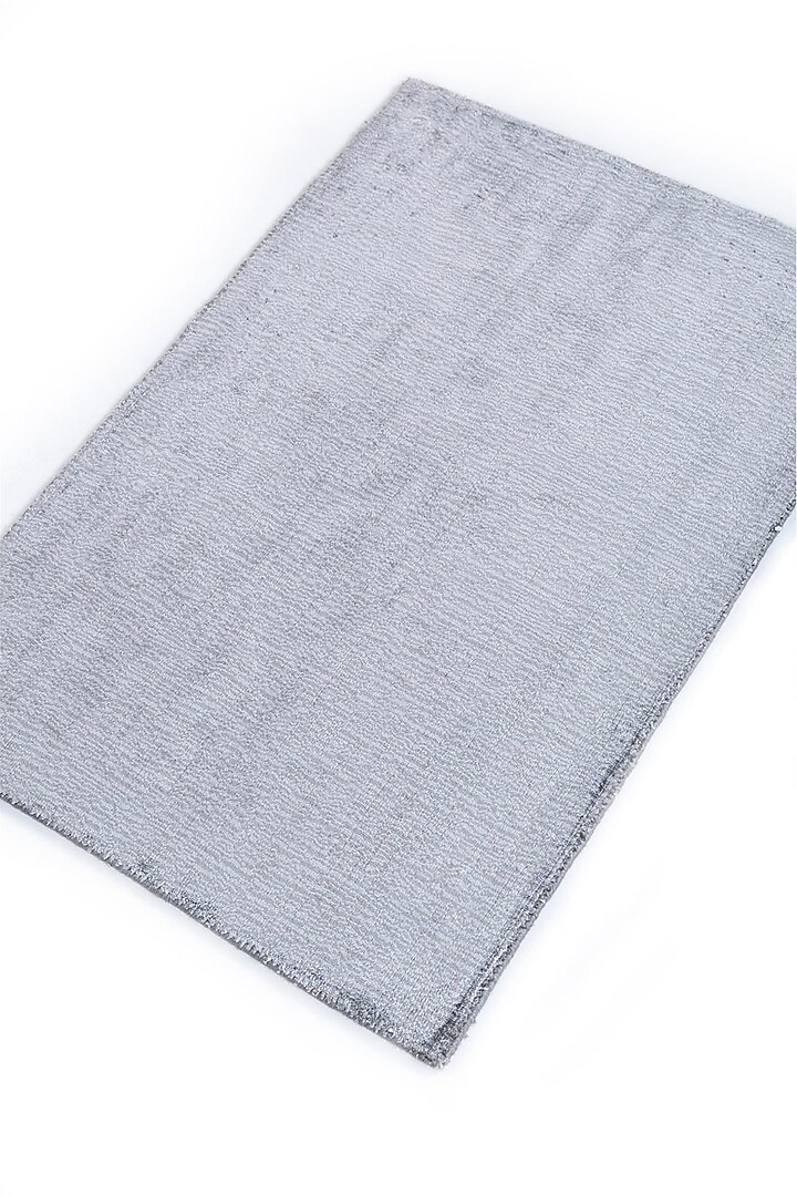 Anthracite Handwoven Viscose Yarn Rug by Jaipur Rugs at Pernia's Pop Up Shop