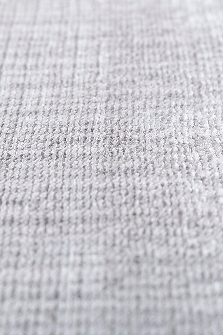 Smoky Grey Handwoven Viscose Yarn Rug by Jaipur Rugs at Pernia's Pop Up Shop