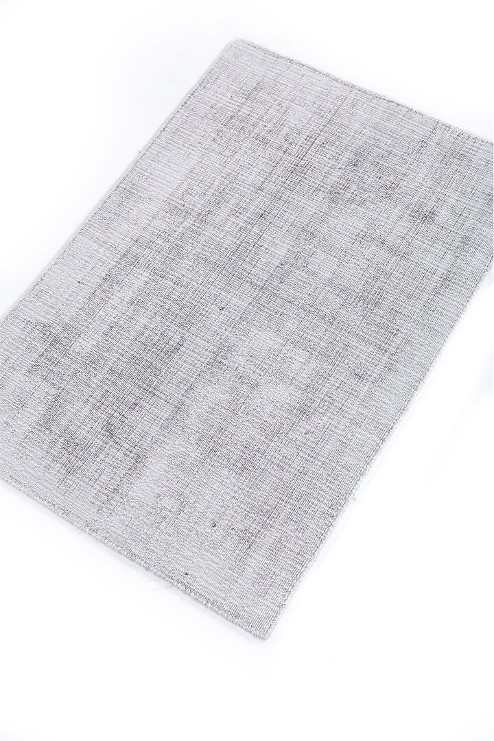 Smoky Grey Handwoven Viscose Yarn Rug by Jaipur Rugs at Pernia's Pop Up Shop