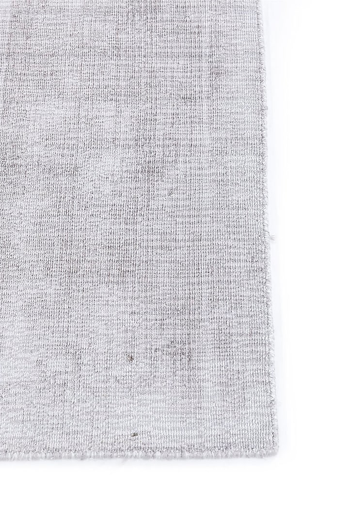 Smoky Grey Handwoven Viscose Yarn Rug by Jaipur Rugs at Pernia's Pop Up Shop