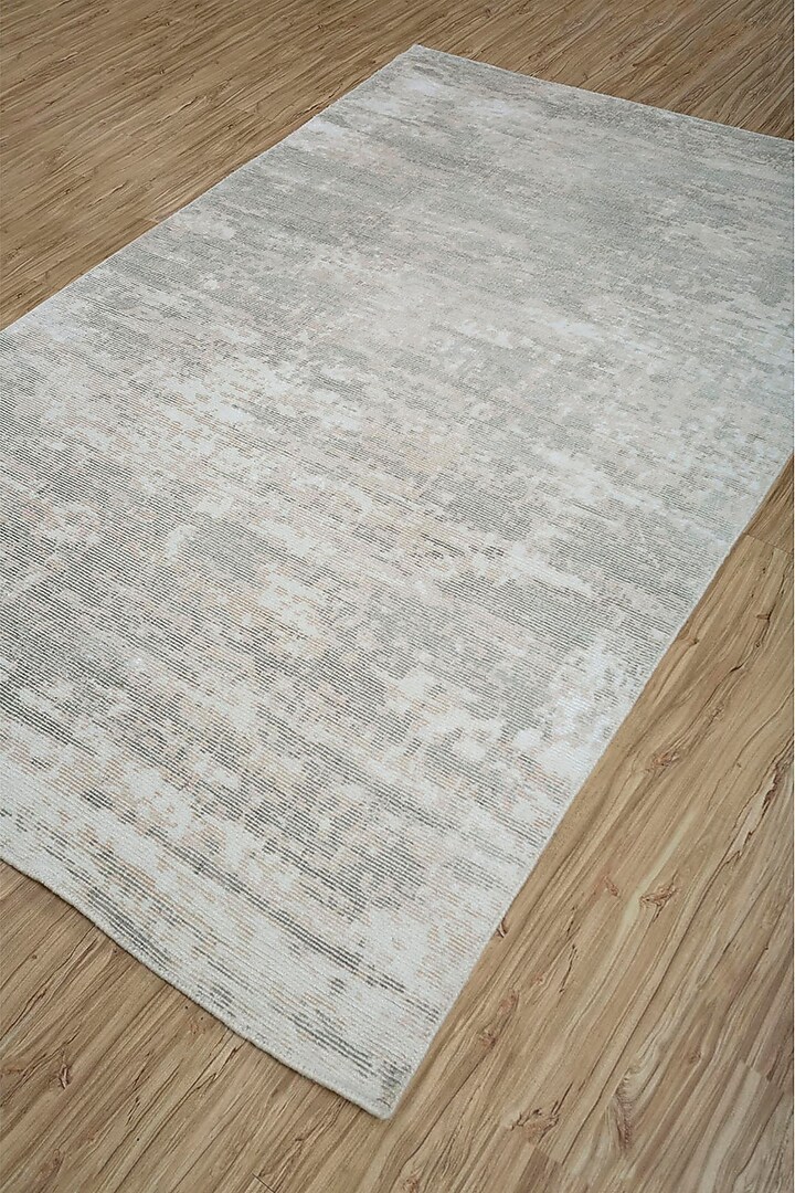 Cloud White Wool & Viscose Handwoven Rug by Jaipur Rugs at Pernia's Pop Up Shop