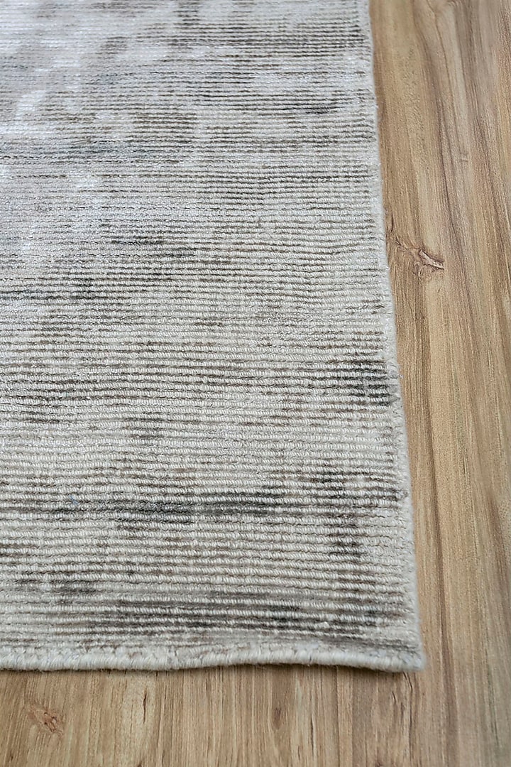 Dark Ivory Wool & Viscose Handwoven Rug by Jaipur Rugs at Pernia's Pop Up Shop