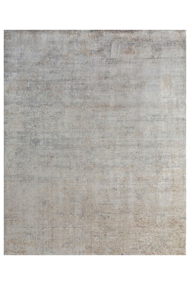 Silver Blue Wool & Viscose Handwoven Rug by Jaipur Rugs at Pernia's Pop Up Shop