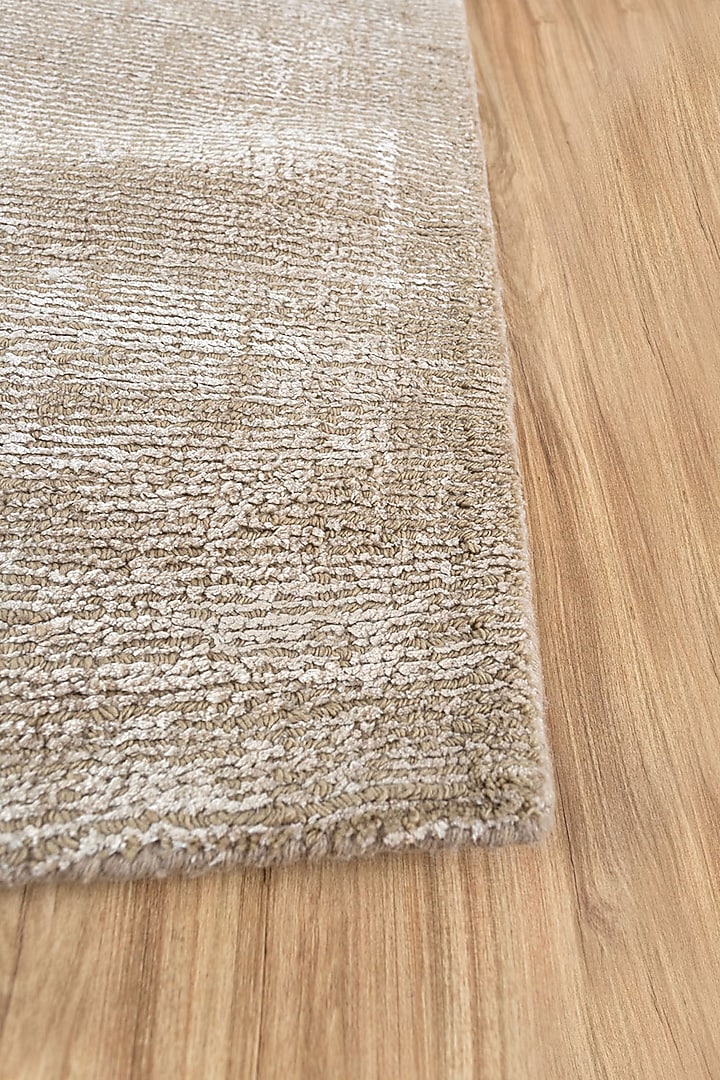 Beige Viscose & Wool Handwoven Rug by Jaipur Rugs at Pernia's Pop Up Shop