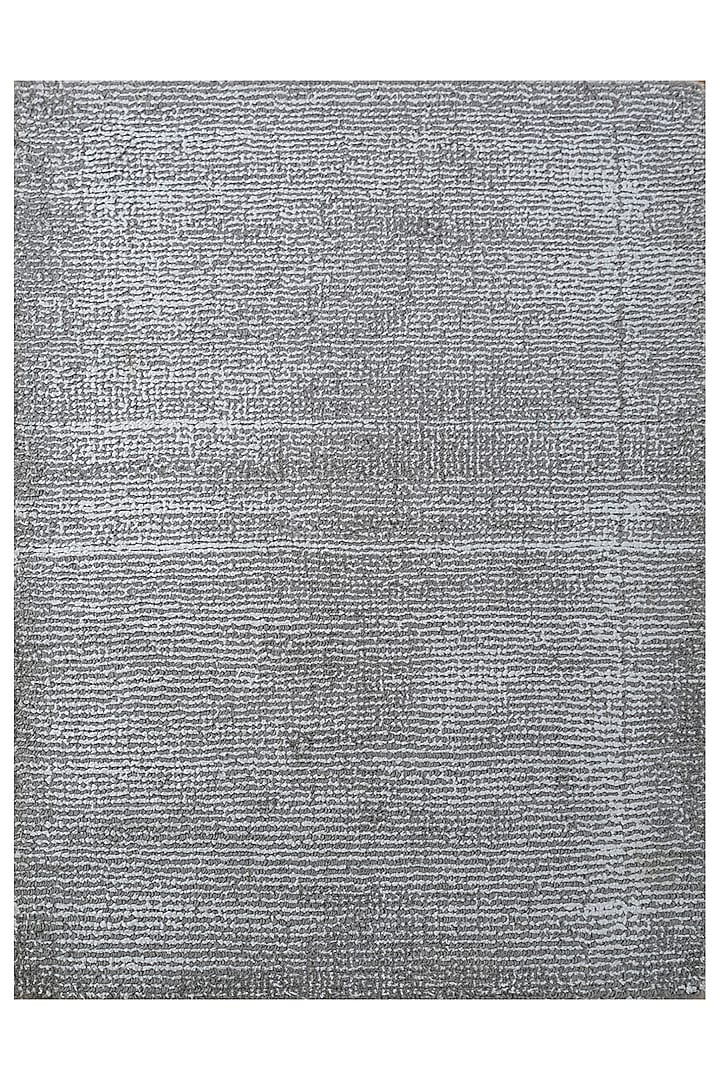 Smoke Grey Viscose & Wool Handwoven Rug by Jaipur Rugs at Pernia's Pop Up Shop