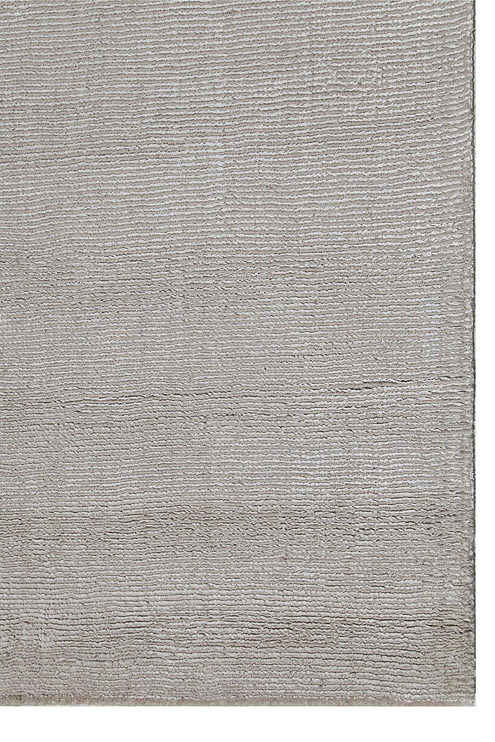 White Wool & Viscose Handwoven Rug by Jaipur Rugs at Pernia's Pop Up Shop