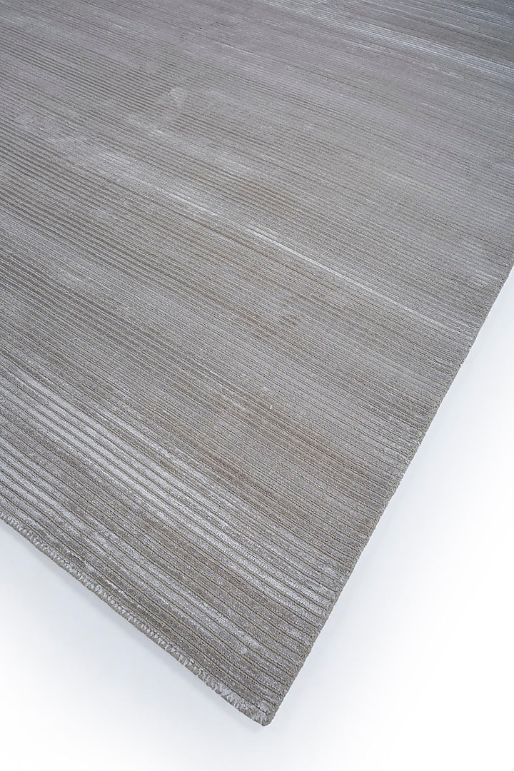 Classic Grey Wool & Viscose Handwoven Rug by Jaipur Rugs at Pernia's Pop Up Shop