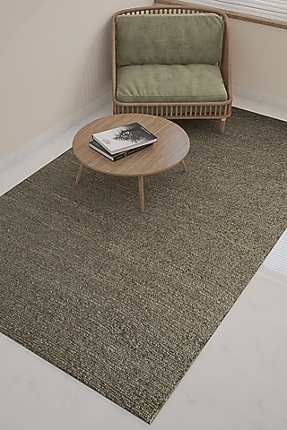 Mushroom Jute Solid Rug by Jaipur Rugs