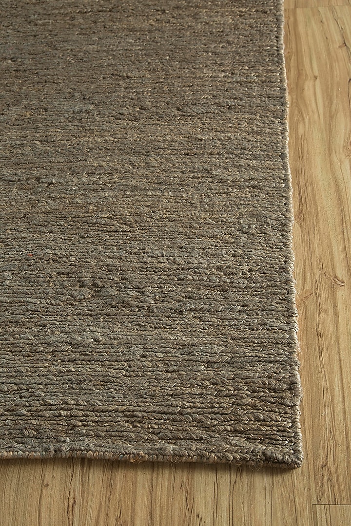 Mushroom Jute Solid Rug by Jaipur Rugs at Pernia's Pop Up Shop