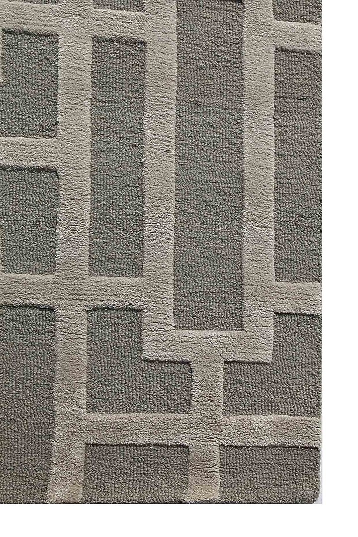 Medium Grey Woolen Rug by Jaipur Rugs at Pernia's Pop Up Shop